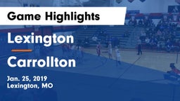 Lexington  vs Carrollton  Game Highlights - Jan. 25, 2019