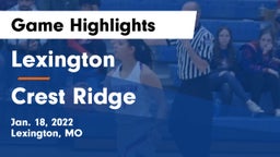 Lexington  vs Crest Ridge Game Highlights - Jan. 18, 2022