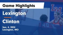 Lexington  vs Clinton  Game Highlights - Jan. 4, 2024