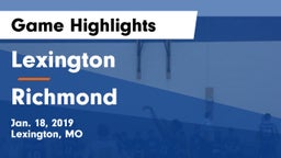 Lexington  vs Richmond  Game Highlights - Jan. 18, 2019