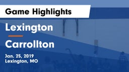 Lexington  vs Carrollton  Game Highlights - Jan. 25, 2019
