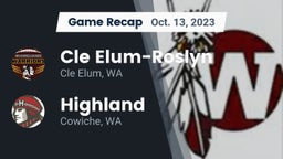 Recap: Cle Elum-Roslyn  vs. Highland  2023