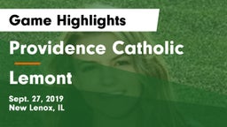 Providence Catholic  vs Lemont Game Highlights - Sept. 27, 2019