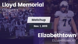 Matchup: Lloyd Memorial vs. Elizabethtown  2019