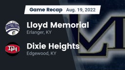 Recap: Lloyd Memorial  vs. Dixie Heights  2022