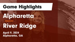Alpharetta  vs River Ridge  Game Highlights - April 9, 2024