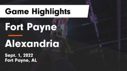 Fort Payne  vs Alexandria  Game Highlights - Sept. 1, 2022