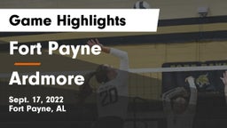Fort Payne  vs Ardmore  Game Highlights - Sept. 17, 2022