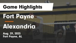 Fort Payne  vs Alexandria  Game Highlights - Aug. 29, 2023