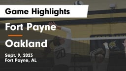 Fort Payne  vs Oakland Game Highlights - Sept. 9, 2023