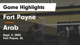 Fort Payne  vs Arab  Game Highlights - Sept. 9, 2023