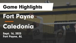 Fort Payne  vs Caledonia  Game Highlights - Sept. 16, 2023