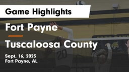 Fort Payne  vs Tuscaloosa County  Game Highlights - Sept. 16, 2023