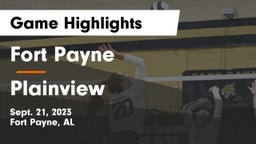 Fort Payne  vs Plainview  Game Highlights - Sept. 21, 2023