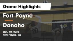 Fort Payne  vs Donoho Game Highlights - Oct. 10, 2023