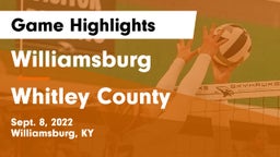 Williamsburg   vs Whitley County  Game Highlights - Sept. 8, 2022