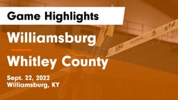 Williamsburg   vs Whitley County  Game Highlights - Sept. 22, 2022