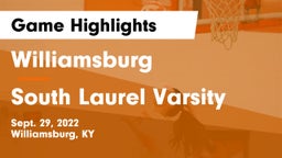 Williamsburg   vs South Laurel Varsity Game Highlights - Sept. 29, 2022