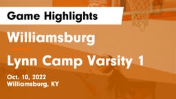 Williamsburg   vs Lynn Camp Varsity 1 Game Highlights - Oct. 10, 2022