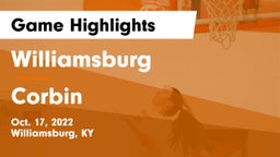 Williamsburg   vs Corbin  Game Highlights - Oct. 17, 2022