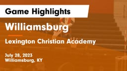 Williamsburg   vs Lexington Christian Academy Game Highlights - July 28, 2023