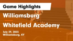 Williamsburg   vs Whitefield Academy  Game Highlights - July 29, 2023
