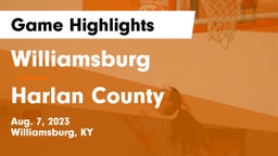 Williamsburg   vs Harlan County  Game Highlights - Aug. 7, 2023