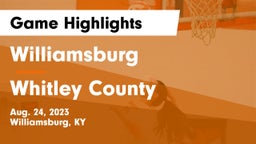 Williamsburg   vs Whitley County  Game Highlights - Aug. 24, 2023