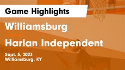 Williamsburg   vs Harlan Independent Game Highlights - Sept. 5, 2023