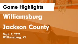Williamsburg   vs Jackson County  Game Highlights - Sept. 9, 2023
