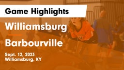 Williamsburg   vs Barbourville  Game Highlights - Sept. 12, 2023