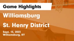 Williamsburg   vs St. Henry District  Game Highlights - Sept. 15, 2023