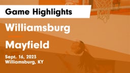 Williamsburg   vs Mayfield  Game Highlights - Sept. 16, 2023
