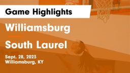 Williamsburg   vs South Laurel  Game Highlights - Sept. 28, 2023
