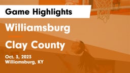 Williamsburg   vs Clay County  Game Highlights - Oct. 3, 2023