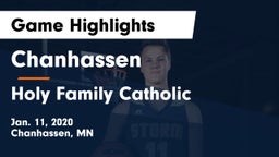 Chanhassen  vs Holy Family Catholic  Game Highlights - Jan. 11, 2020