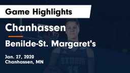 Chanhassen  vs Benilde-St. Margaret's  Game Highlights - Jan. 27, 2020