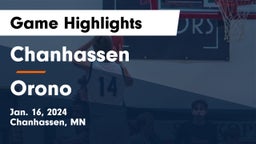 Chanhassen  vs Orono  Game Highlights - Jan. 16, 2024