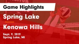 Spring Lake  vs Kenowa Hills Game Highlights - Sept. 9, 2019