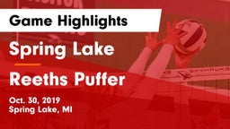 Spring Lake  vs Reeths Puffer Game Highlights - Oct. 30, 2019