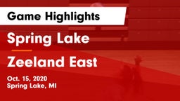 Spring Lake  vs Zeeland East  Game Highlights - Oct. 15, 2020