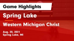 Spring Lake  vs Western Michigan Christ Game Highlights - Aug. 20, 2021