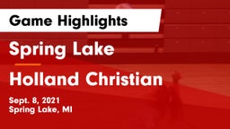 Spring Lake  vs Holland Christian Game Highlights - Sept. 8, 2021