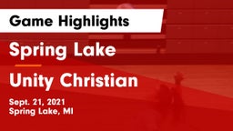 Spring Lake  vs Unity Christian  Game Highlights - Sept. 21, 2021