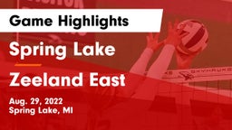 Spring Lake  vs Zeeland East  Game Highlights - Aug. 29, 2022