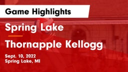 Spring Lake  vs Thornapple Kellogg  Game Highlights - Sept. 10, 2022