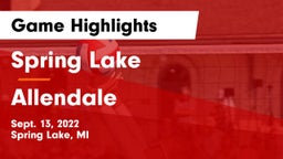 Spring Lake  vs Allendale  Game Highlights - Sept. 13, 2022