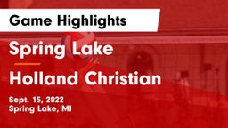 Spring Lake  vs Holland Christian Game Highlights - Sept. 15, 2022