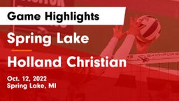 Spring Lake  vs Holland Christian Game Highlights - Oct. 12, 2022