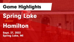 Spring Lake  vs Hamilton  Game Highlights - Sept. 27, 2022